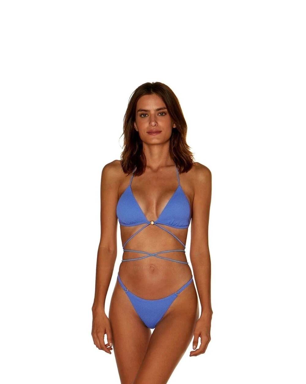 Vix Blue Wrap Triangle Bikini